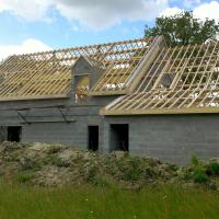 Réalisation Maison Pasquier - chantier de toiture